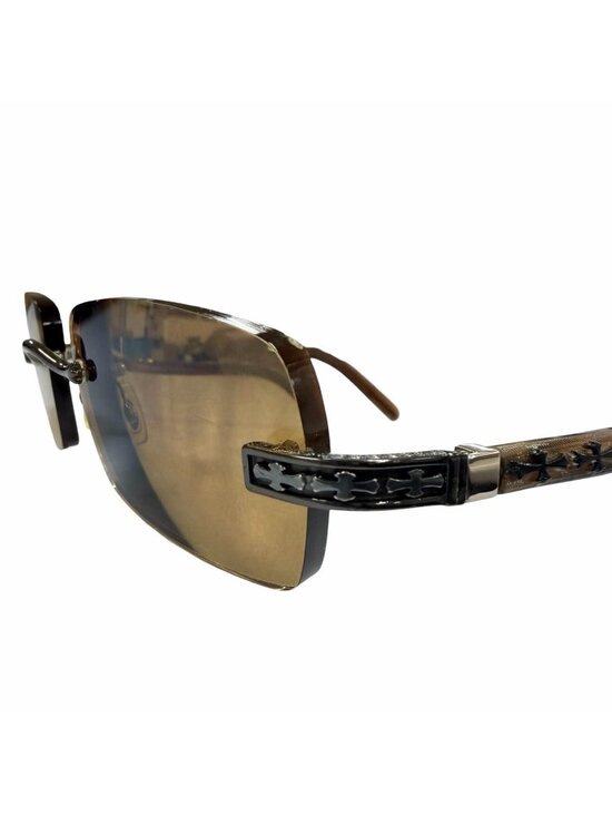 Chrome Hearts Three Bob 925 Rimless Two Point Cross Temple Eyewear Sunglasses main image 8